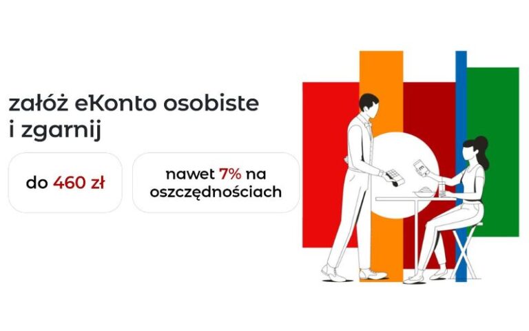 Zyskaj 460 zł z eKontem mBank w promocji + oszczędzaj na 7%!