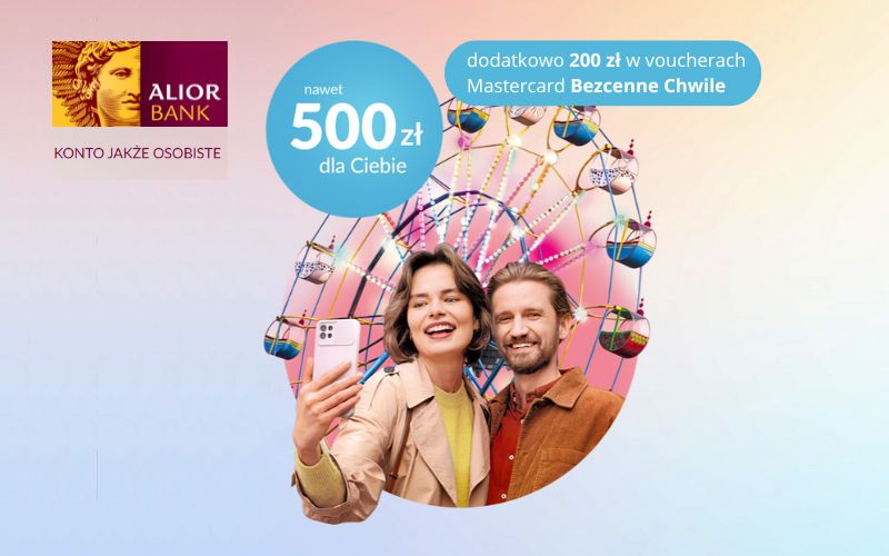 promocja alior bank konto jakże osobiste 500 200