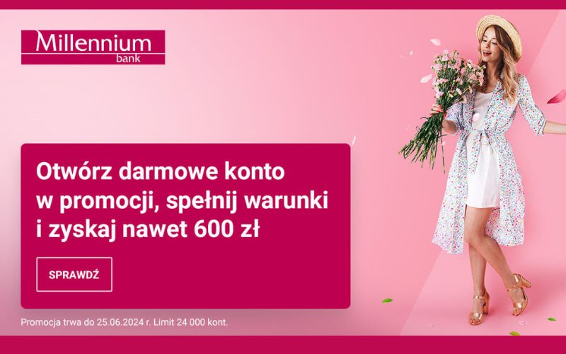 promocja konto millennium 360 600 3