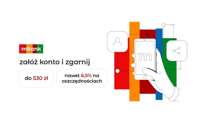 Nowe rozdanie! 530 zł z eKontem do usług mBank w promocji + oszczędzaj na 6,5%!