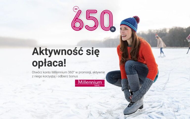 Solidny powrót! Aż 650 zł premii w gotówce w nowej promocji Konta Millennium 360° + 150 zł z Kontem 360° Junior + 6,25% na koncie oszczędnościowym!