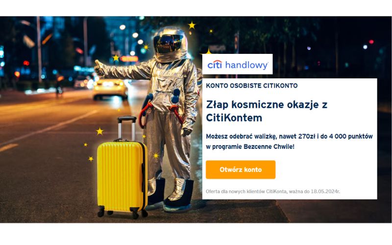 promocja citibank citikonto walizka 2024