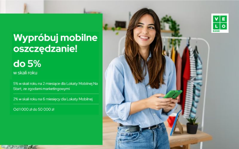 lokata mobilna velobank - promocja - 5