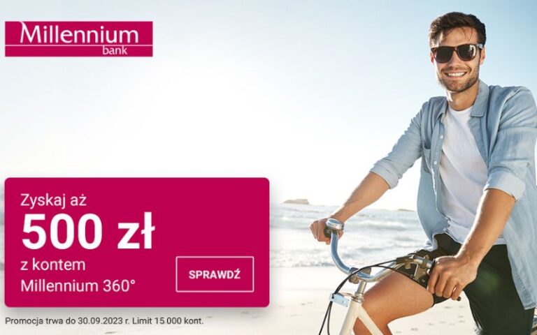 promocja banku millennium 500 - konto oszczędnościowe