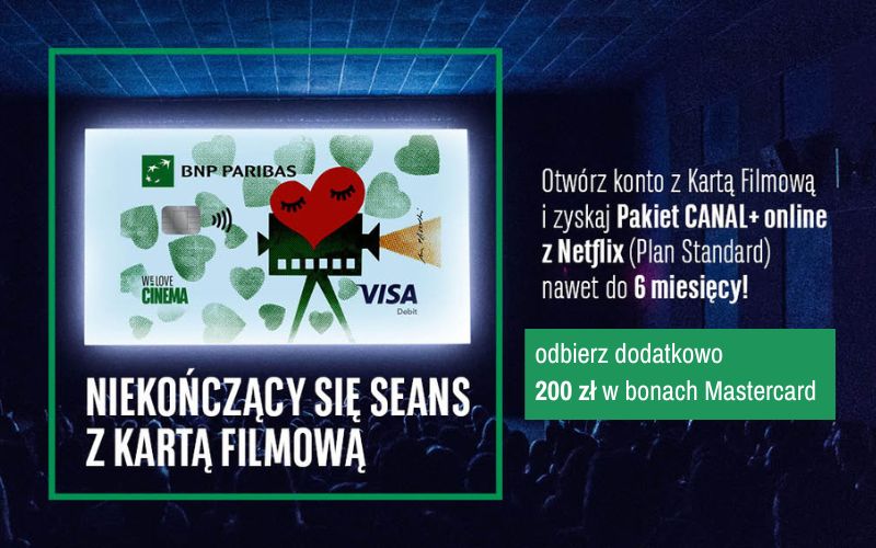 promocja bnp paribas filmowa netflix canal+ 3