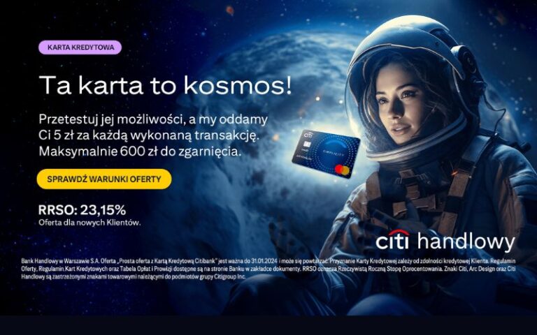 promocja citibank karta kredytowa kosmos
