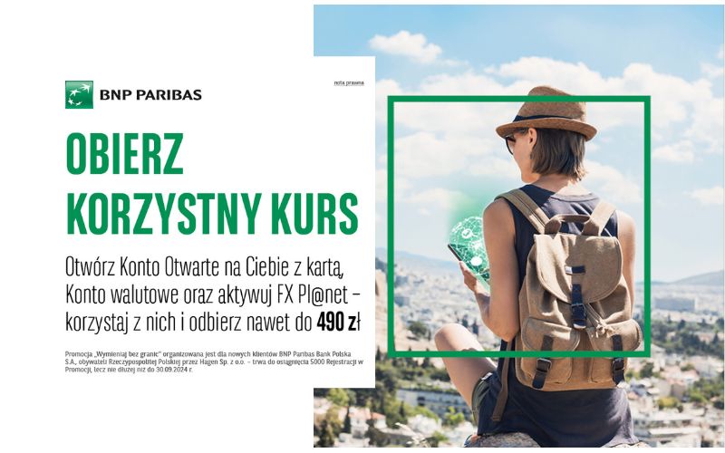 promocja bnp paribas konto osobiste 490 wymieniaj bez granic