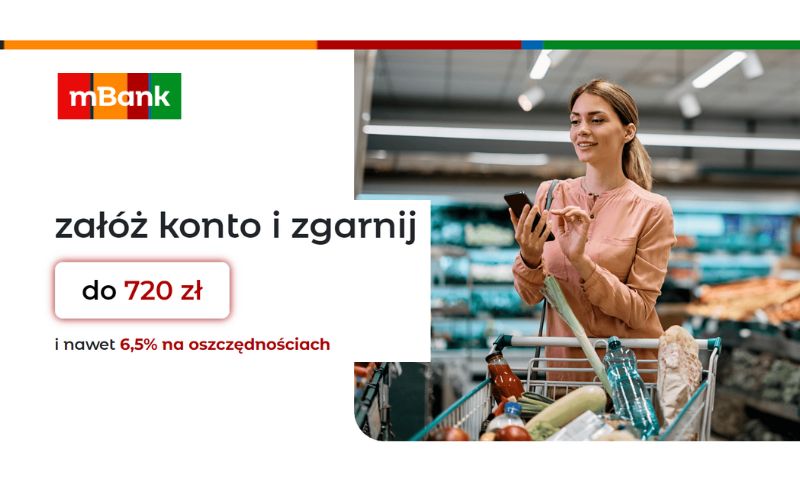 promocja mbank 720 konto osobiste ekonto do usług