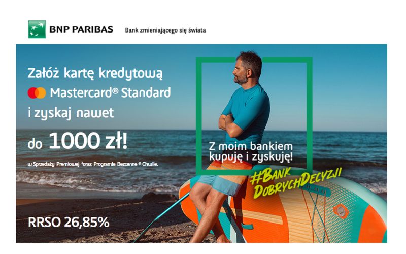 bnp paribas promocja karty kredytowej - bezcenne chwile - 1000 2
