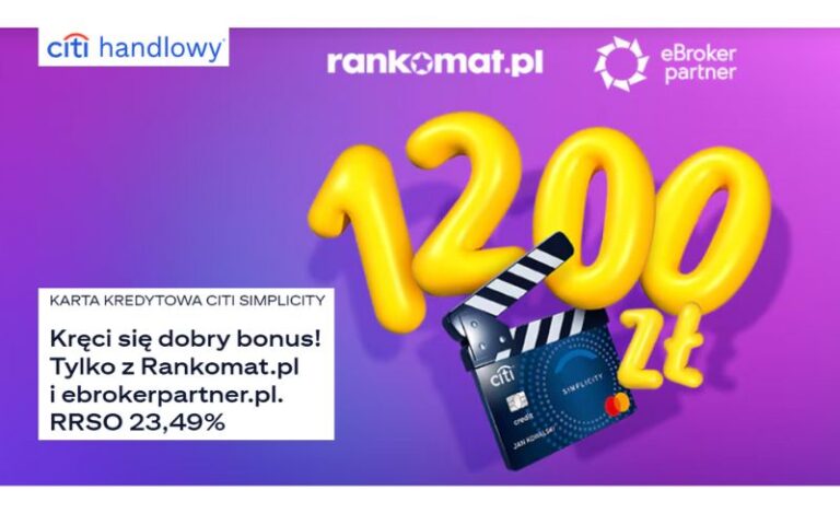 promocja karty kredytowej citibank - 1200 zł premii - rankomat - ebrokerpartner