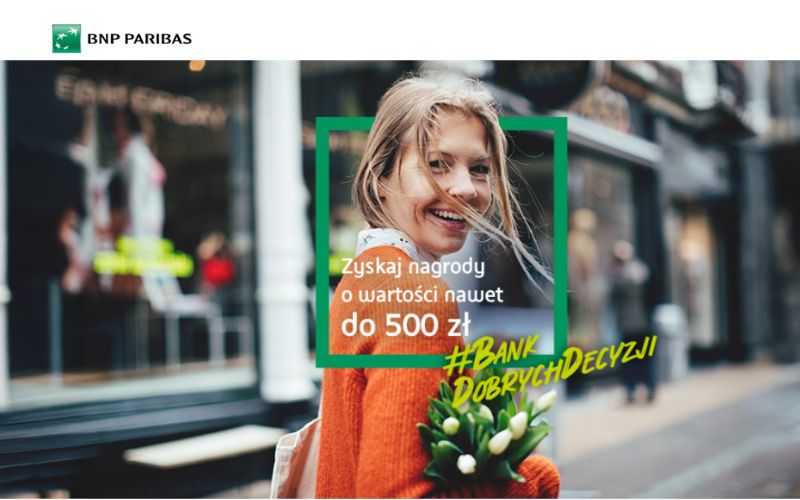 promocja karty kredytowej bnp paribas - 500 zl - wiosna 2025
