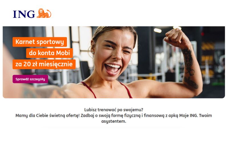 promocja konta mobi ing - karnet sportowy - wiosna 2025