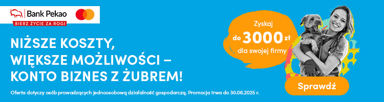 konto firmowe - konto przekorzystne pekao sa - promocja czerwiec 2025
