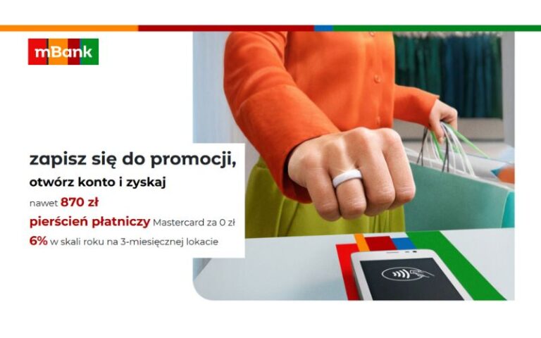 promocja mbank 870 konto osobiste ekonto do usług - 250 program poleceń - czerwiec - pierścień płatniczy