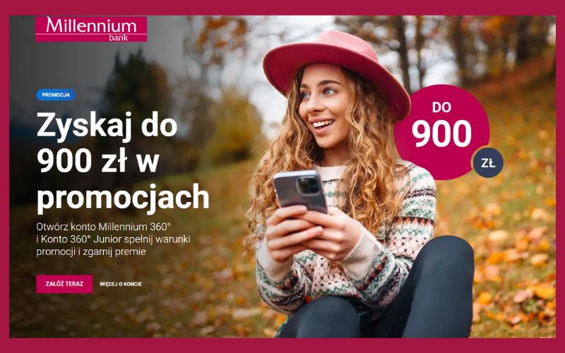 promocja konta millennium 360 - odbierz 900 zl - jesien 2025 2