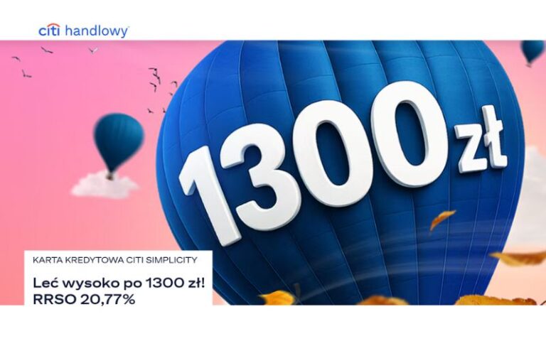 promocja karty kredytowej citibank - 1300 - leć wysoko po nagrody