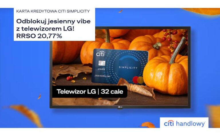 promocja karty kredytowej citibank - telewizor lg 32 cale