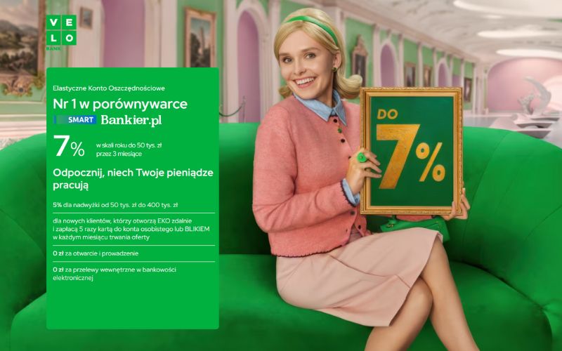 konto oszczednosciowe bez konta osobistego velobank recenzja - 7 procent - październik 2025
