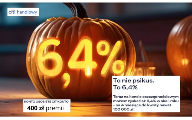 Konta oszczędnościowe konto oszczednosciowe citibank - promocja citikonto - 400 - 6.4 2