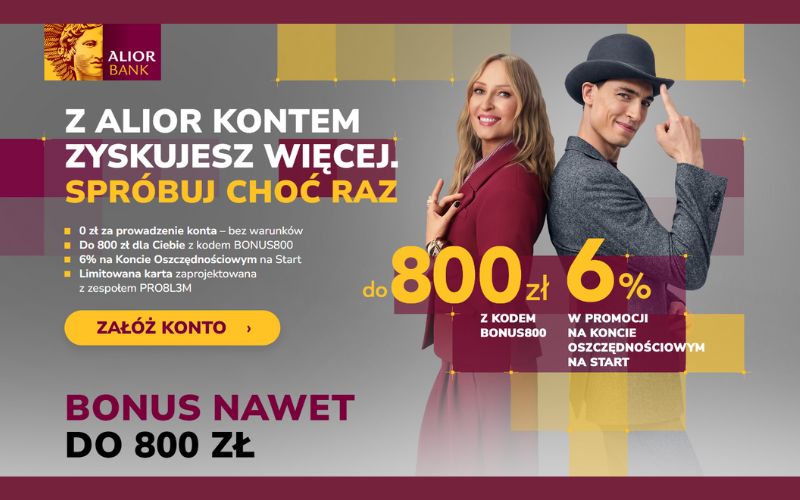 promocja alior bank alior konto - poznaj nas z alior kontem - 2025 - 800 2