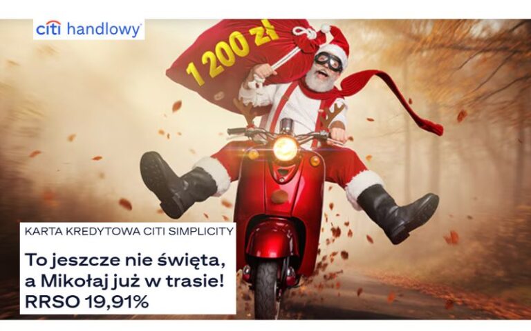 promocja karty kredytowej citibank - 1200 - mikolajki 2