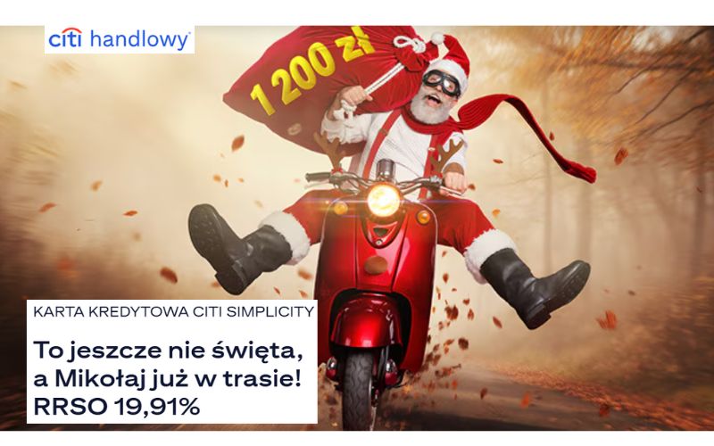 promocja karty kredytowej citibank - 1200 - mikolajki 2