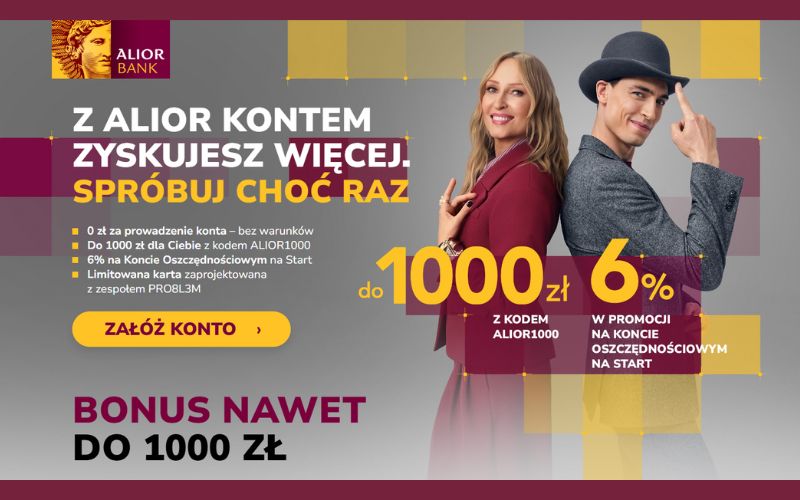 promocja alior bank alior konto - poznaj nas z alior kontem - 2025 - 1000