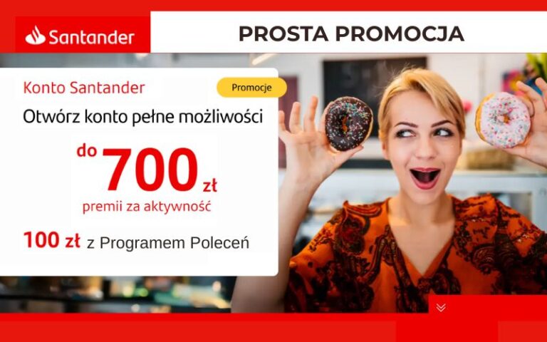 promocja konto santander - do 700 zł na start - zima 2025