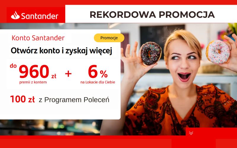 promocja konto santander - premia - 960 zł za regularne korzystanie - listopad 2025 4