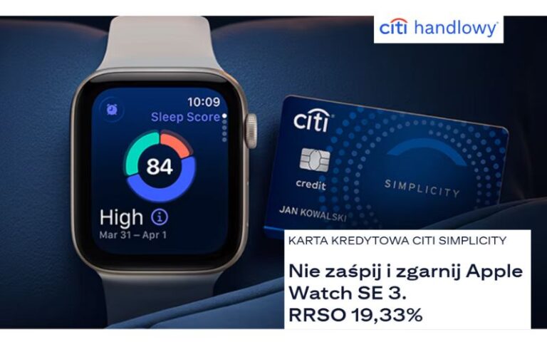 promocja karty kredytowej citibank - apple watch SE 3 - edycja II