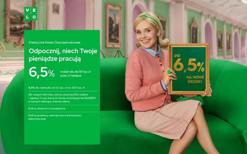 konto oszczednosciowe bez konta osobistego velobank recenzja - 6-5 procent - styczeń 2026