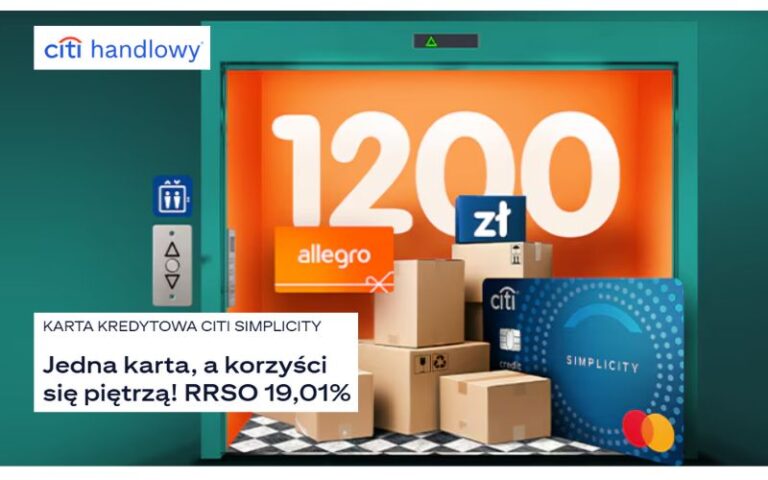 promocja karty kredytowej citibank - 1200 - oferta pelna korzysci z karta kredytowa citibank - allegro - bezcenne chwile