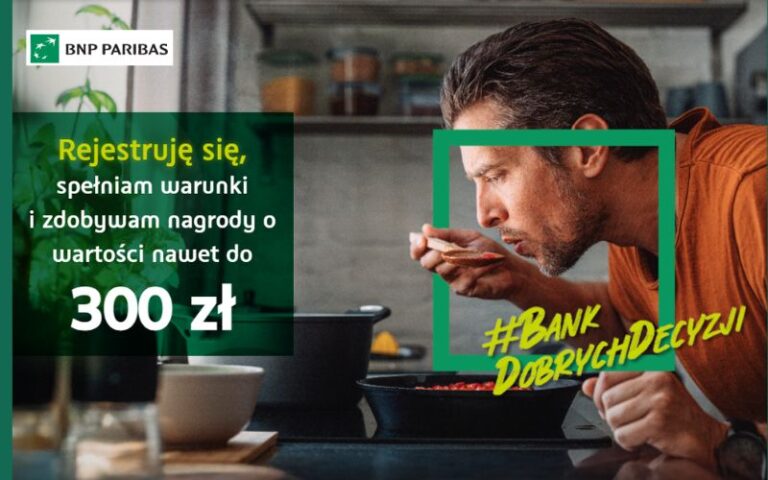 promocja konta osobistego bnp paribas - smakuj korzysci - 300