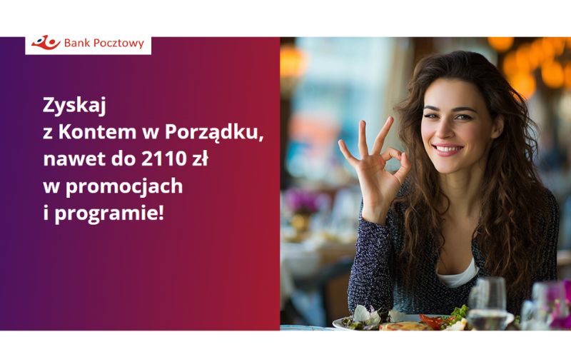 promocja bank pocztowy - konto w porzadku - 2110 - pieniadze lubia wracac 2