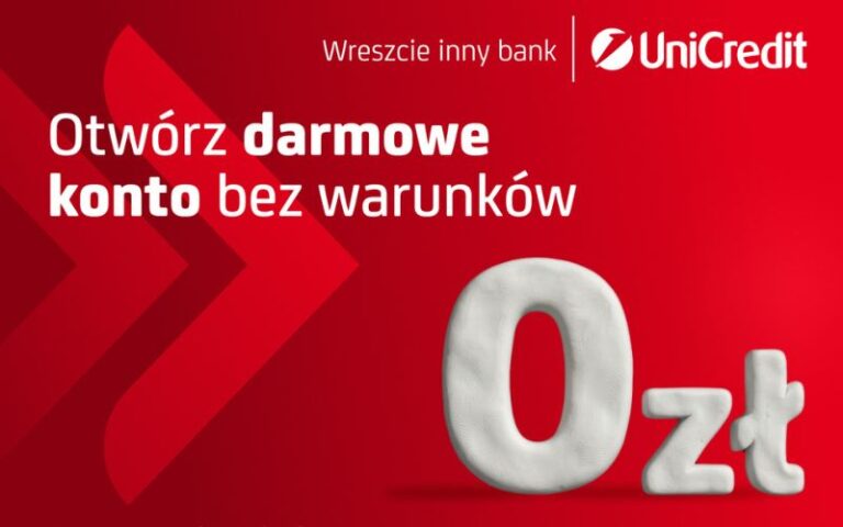 promocja konta osobistego unicredit - kwiecien 2026 - darmowe bez warunkow