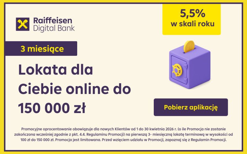 raiffeisen digital bank - lokata dla ciebie - 5-5 - kwiecień 2026