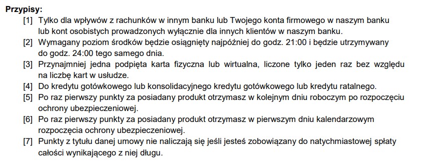 załącznik do regulaminu velokorzyści - strona 3 - za co przyznawane są punkty - edycja 7