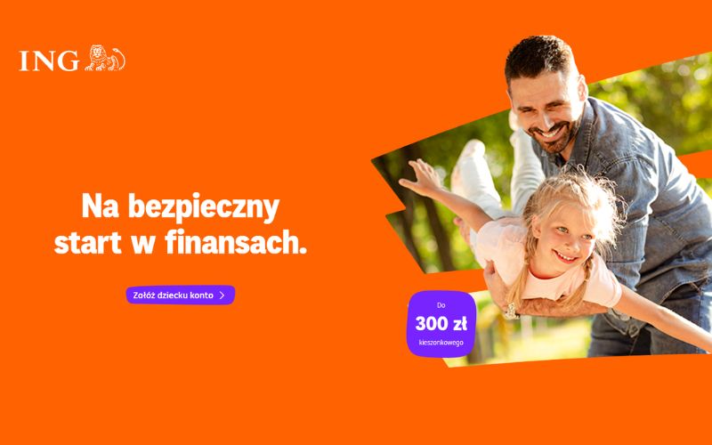 promocja konta dla dziecka - ing bank śląski - 300 zł premii - lato 2026