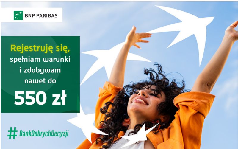 promocja konta osobistego bnp paribas - 550 - letni szał