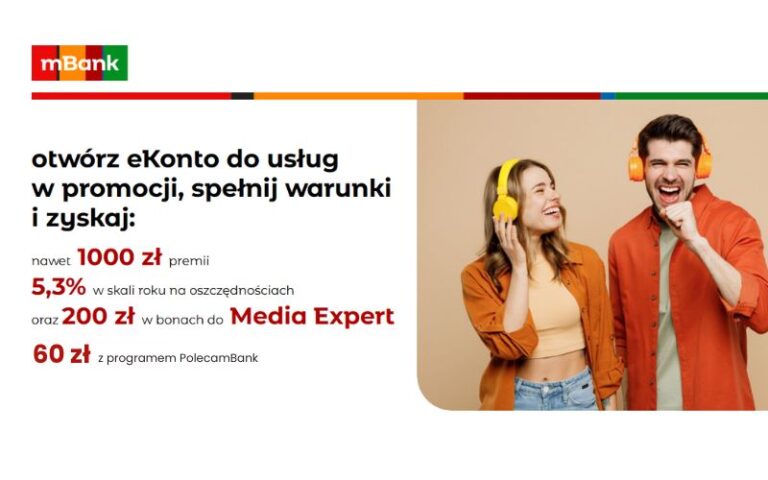 promocja mbank 1200 konto osobiste ekonto do usług - 60 program poleceń - lato 2026 2