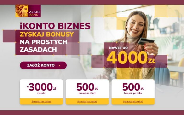 Konta firmowe promocja ikonto biznes - alior bank - 4000