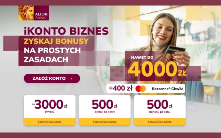 promocja ikonto biznes - alior bank - 4000 - bezcenne chwile - 400