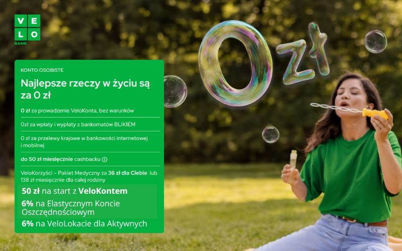 promocja velobank program poleceń konto osobiste velokorzyści lokata 6 - czerwiec 2