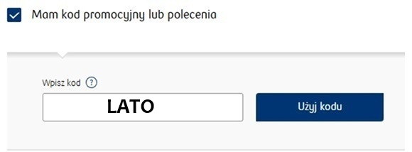 kod polecający konta pko bp lato