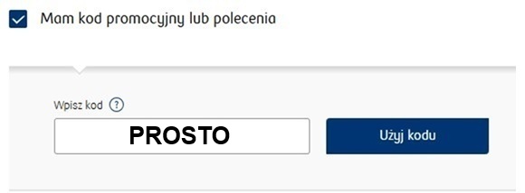 kod polecający konta pko bp PROSTO